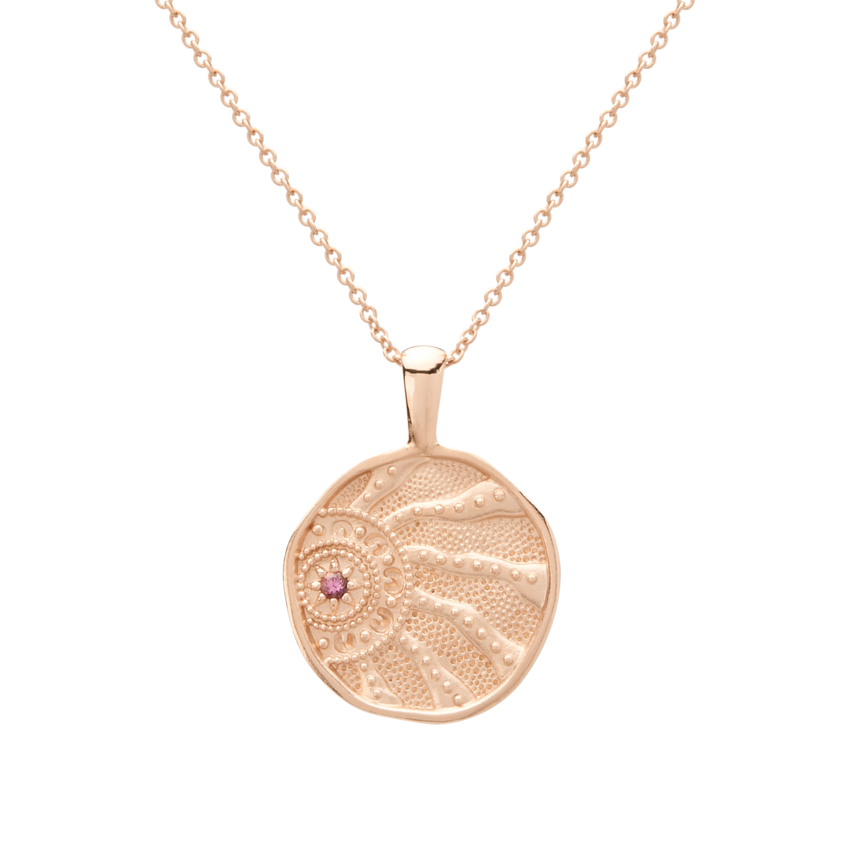 Rose gold clearance sun necklace