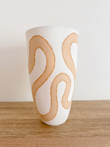 River Vessel - Tall - White/Natural